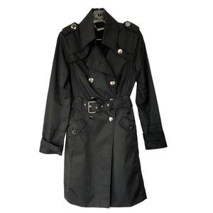White House Black Market Trench Coat Rain Coat With Belt Size XS
